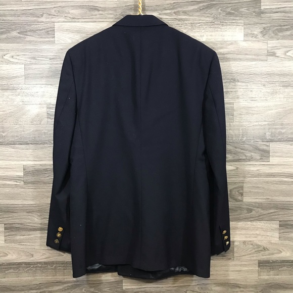 Burberrys’ Navy Blue Wool Blazer - Picture 6 of 8